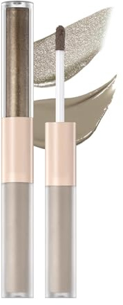 Hppsctink Ombretto, Ombretto liquido opaco, Duo di ombretti liquidi, Rifinitura del viso, Ombretto liquido evidenziatore naturale, 2,eyeshadow