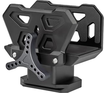 Abrazadera de cabeza de palo de trípode, soporte ancho para bípode, soporte de cuna para rifle, soporte de soporte para sillín