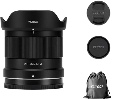 VILTROX AF 9 mm F2.8 APS-C-objektiv för Nikon Z-Mount, Ultra vidvinkel autofokus Prime-lins för Nikon Z-monteringskameror Z6III ZF Z9 Z8 Z7II Z7 Z30 ZFC Z6II Z50 Z5