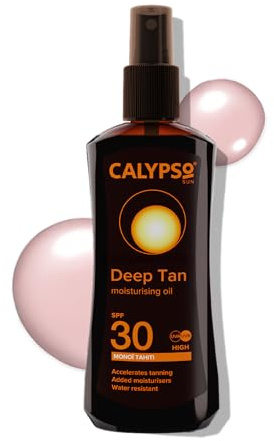 Calypso Deep Tanning Monoi Tahiti Oil Spray with SPF30, 200 ml, CALT30MON