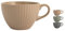 H&h set 6 tazze countryside jumbo stoneware cc 355