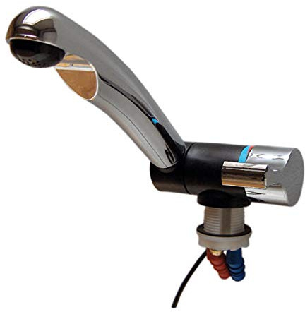 Reich Mono-Mix-Style 2005 Einhebelmischer, Ø27mm, Tülle, Mikroschalter, chrom/schwarz