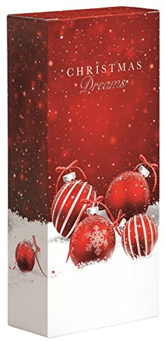 10 pezzi Christmas Dream – Scatola pieghevole per due bottiglie di vino