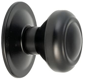 AZERODESIGN-Pomo Puerta Exterior-Pomo Puerta -Color Negro Mate-Tirador Puerta Interior- Material Aluminio-Pomos Puerta Interior-Pintura Epoxi Negro-Base de 85mm de Diámetro