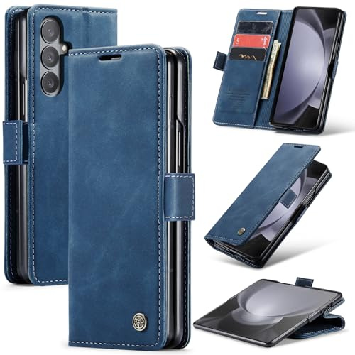 Phernykas Wallet Case for Z Fold 7, Blue