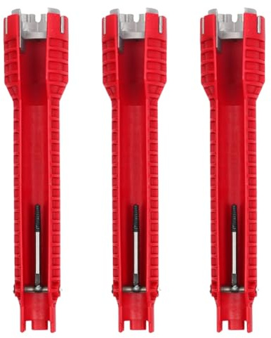 Tsudoku Chiave multifunzione per lavello, rubinetto per tubo dell'acqua, bagno, installazione cucina, sanitaria, chiave per acqua calda, strumento di riparazione