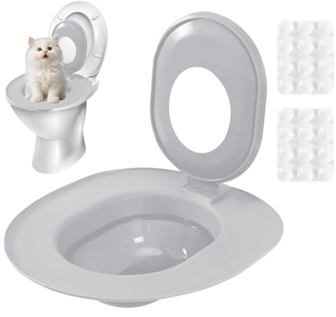 Kit di addestramento per gatti | di orinatoio rimovibile | Lettiera per WC Trainer – per cantina, negozio di animali domestici, casa, appartamento bagno