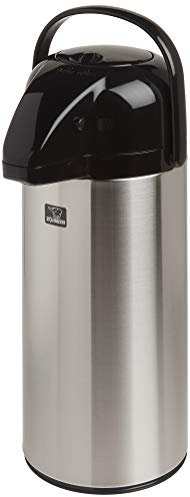 Zojirushi AAPE-22SBXA Air Pot Beverage Dispenser, Stainless Steel, Brushed Stainless