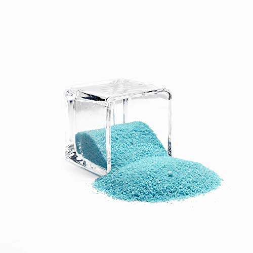 WGVI WGV Unity Colored Coarse Sand 5 x 1 Pound DIY Crafts, Vase Filler, Planter Terrarium Centerpiece Design for Wedding Party Event Home Office Garden Decor, Aqua