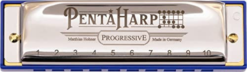 HOHNER Pentaharp Mundharmonika, Tonart e-Moll, Edelstahl (M21BX-EM)