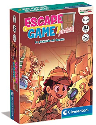 Clementoni - Escape Room La pirámide del faraón, Juego de Mesa Familiar a Partir de 8 años (55461)
