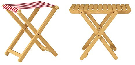 Erst-Holz Quattro Varianti per mobili da Balcone/Camping/Pesca in faggio Chiaro V-10-216N-14