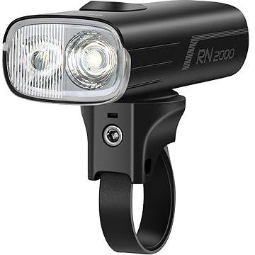OLIGHT RN 2000 Faro de Bicicleta con Control Remoto Inalámbrico 2000 lúmenes 170 Metros IPX6 Luz del Casco Tipo C Sensor de Choque Carga/Descarga Negro