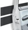 Relaxdays Garagen Wandschutz, 2 Rollen, selbstklebend, 2m x 20cm, Garagentürschutz 7,5mm dick, Rammschutz, Eva, schwarz