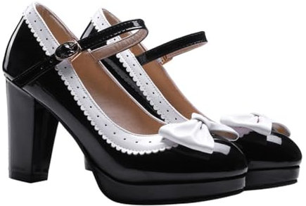 GALPADA Fashionable High Heels Shoes Creative Thin Women's Shoes Comfortable and Stylish Black