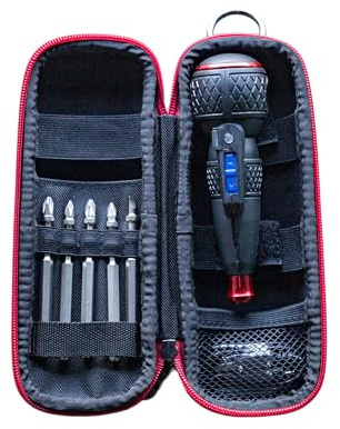 Vessel 220USB Kit Tournevis Ball Grip Rechargeable - 5 Embouts + Étui Zippé