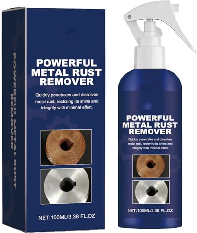 Rakiuty Enlève La Rouille en Spray,Car Scratch Remover,Dissolvant de Rouille pour Métaux,Nettoyant Multi-Surfaces pour Taches de Fer,Spray de Revêtement Nano Haute,100ml