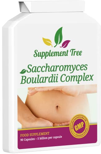 Saccharomyces Boulardii Probiotic (5 Billion CFU per Capsule) 90 Capsules - Advance Probiotics Supplement with Added Olive Leaf Extract, Vitamin D3 & Biotin - Vegetarian Friendly