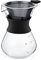 Dioche Jarra Goteo, Pour Over Coffee Maker, Manual de Goteo Manual, de Vidrio con Filtro de Acero Inoxidable, Jarra de Cristal para Cafetera, 400ml