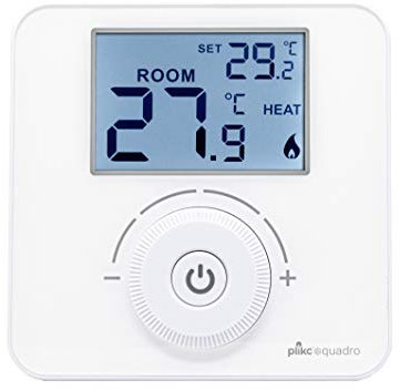 Plikc plikc PLK267690 Digitaler Raumthermostat, batteriebetrieben, Weiß