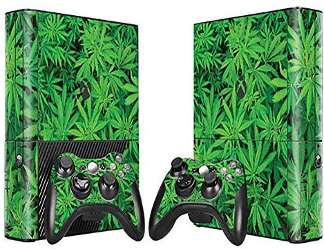 SKINOWN Skin Sticker Vinyl Decal Cover für Xbox 360 E Konsole und Fernbedienung Weeds