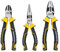 TOUGH MASTER High Leverage Pliers Tool Set 3pcs, 6150mm Needle Nose Pliers, 6 150mm Diagonal Cutting Pliers, 7 175mm Combination Pliers Multi-Purpose Pliers Set 3-in-1 with Soft Handles