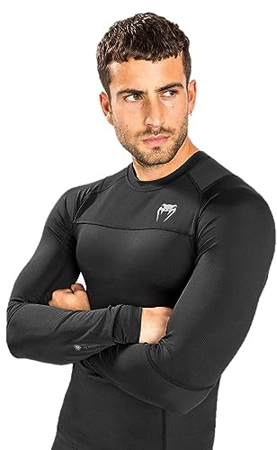 VENUM G-Fit Air Rashguard-Maglia a Maniche Lunghe, Colore: Nero Maglietta, S Uomo