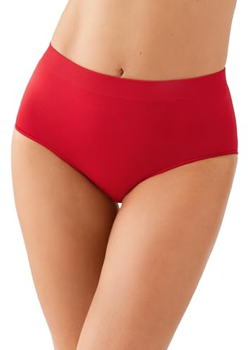 Wacoal Women's B Smooth Briefs Panty, Equestrian Red, L