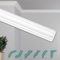 HEXIMO Corniches de Plafond Modernes en Polystyrène XPS Blanc, 2 Mètres Moulures en Polystyrène Moulures Décoratives Angles (Coins prédécoupés ZG11)