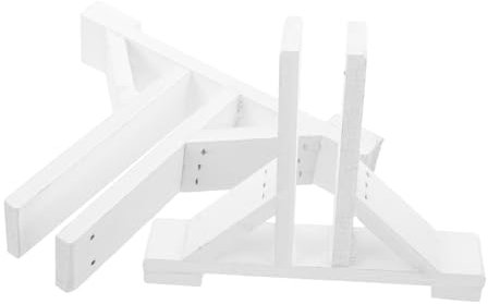 Levemolo Gartenzaunzubehör 2 Stück Holzzaun Zaunständer Gartenzaunhalter Zäune Basis-set