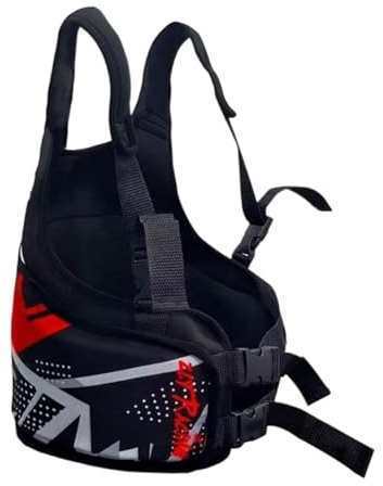 Amagogo Chaleco Protector de Costillas de Karting para niños, de protección, Accesorio, Ligero, ergonómico y versátil, Protector de Pecho para Karting, Rojo