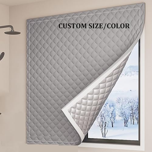 Generico Aislamiento De Ventanas a Medida,Película Térmica Gruesa para Ventanas contra El Frío,Kit De Sellado De Ventanas,Protección contra Corrientes De Aire Y Humedad, Paraapartamento