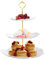 Wisebom Alzata per Torta a 3 Piani, Bianco Alzata per Dolci Cupcake, Plastica Torre di Servizio 6/8/10 Piatto da Frutta Alzatina per Dessert per Compleanni Matrimoni Festa del Tè