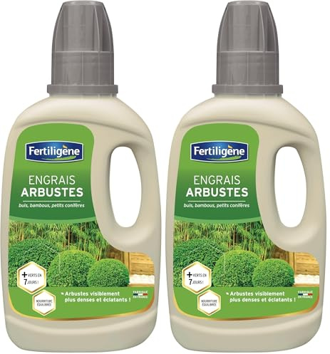 FERTILIGENE FEPO400 - Engrais Liquide Arbustes en pots et Petits Conifères 400 ml - Arbustes plus verts en 7 jours - Nourriture équilibrée - Formule à base de minéraux - Pour 128 L de solution diluée
