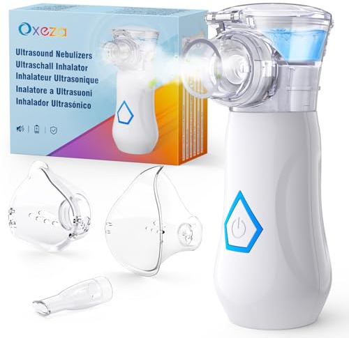 Nebulisateur Portable - inhalateur bébé autonettoyant pour la maison et le voyage, nébuliseur usb-c adulte rechargeable, Nébulisteur compact facile à utiliser et à nettoyer