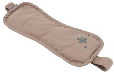 INOOMP Masque de Sommeil Lesté Chauffant en Coton pour Yeux, Coussin Occultant Relaxant Marron, Thérapie Chaud et Froid pour Soulager la Fatigue Oculaire, pour Nuit et Sieste, Masque