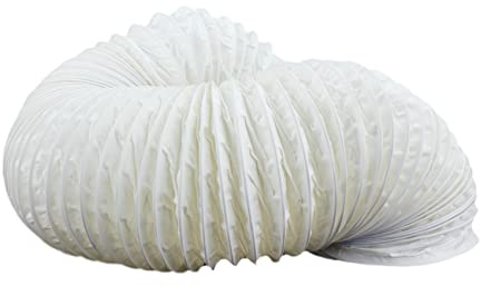 Fantronix Flexible Vent Hose 125mm (5 Inch) – Universal Tumble Dryer, Cooker Hood & Extractor Fan Air Duct, 3 Metre Length