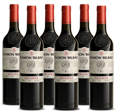 Ramón Bilbao Crianza - Vino tinto D.O. La Rioja, 100% Tempranillo - Caja de 6 botellas X 750ml, 2021