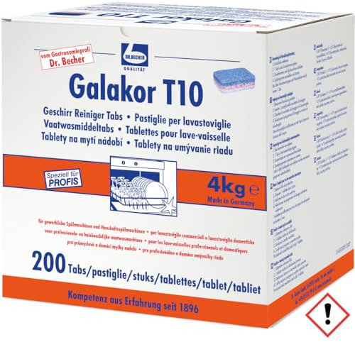 Dr. Becher Galakor T10 Geschirrreiniger Tabs - 200 Stk.