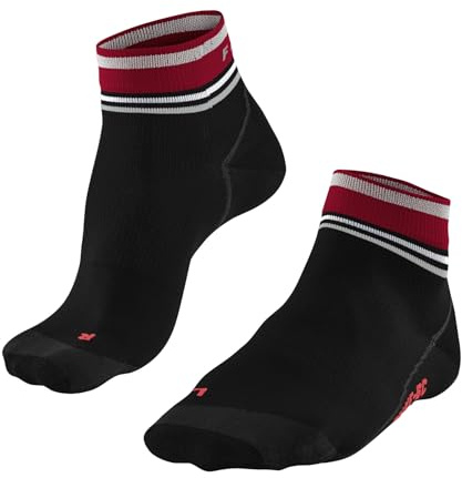 FALKE BC Impulse Short U Sso fil fonctionnel anti-ampoule 1 paire, Chaussettes de cyclisme Mixte, Noir Black 3008, 37-38