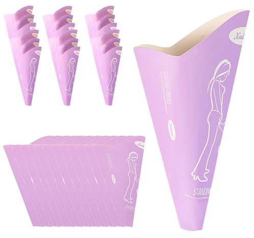 2XK-NOV Orinella Pieghevole per Donne, Campeggio, Camera da Letto, in Carta USA e Getta, per Pipi in Piedi, orinatoio per Donne Incinte, Escursioni, Anziani (8, Pieghevole)