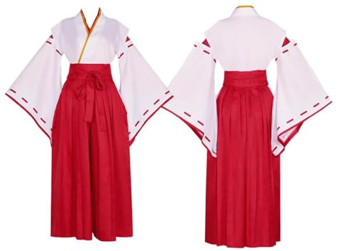COSDREAMER Conjunto de kimono para mujer Geisha japonés Yukata con volantes y pantalones