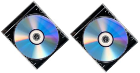 Hohopeti Sets de Sets de Ensembles de Disques DVD Vierges Compatibles Universellement Lot de 2 avec Boîtier Jewel , Grosse Capacité de Stockage pour Musique et Caméras Vidéo en Famille