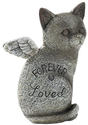 Piedra conmemorativa de perro, resina resistente a la intemperie, estatua de piedra conmemorativa de gato | Marcadores de tumbas de mascotas, para oficinas en casa, cafeterías, librerías, exhibición