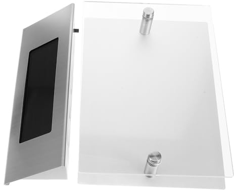 Housoutil Lampe Solaire Extérieure Noire pour Numéro de Maison Illumination Automatique, Panneau Adresse Lumineux en Acier Inoxydable pour Usage Extérieur