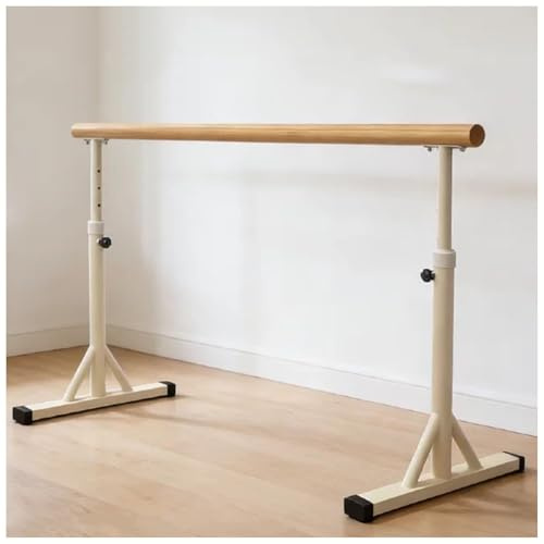 Generisch Freistehende Ballettstange Tragbar, 7 Höhenverstellbare Massivholz Tanzstange, 80-120cm, Robuste Dehnungsstange für Kinder Erwachsene Heimstudio Ballett Pilates Yoga Training