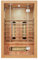 Artsauna Infrarotkabine Kiruna120 mit 5 Vollspektrum- & 3 Flächenstrahler, 2 Personen, 120 x 105 x 190 cm, LED Farblicht & Glastür, Infrarotsauna Sauna