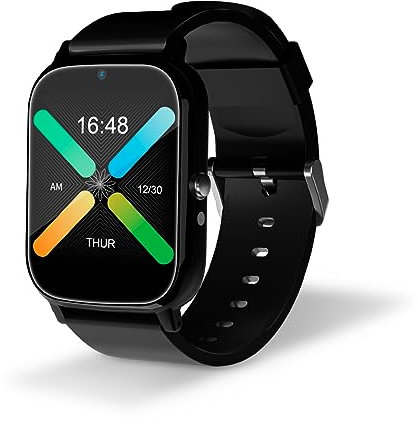 DCU TECNOLOGIC - Smartwatch Sénior con GPS y Videollamadas 4G - Reloj Inteligente con Pantalla IPS Full Touch de 1,69’’ - IPX6 Impermeable - Ideal para Adulto Mayor - Color Negro