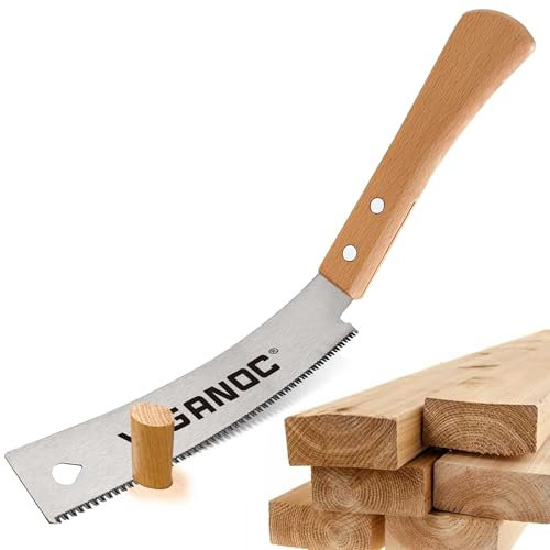 Viganoc Japanese Hand Saw 150mm (6) Pull Saw, Flush Cut Handsaws, WoodSaw, SK5 Flexible Blade 17 TPI for Wood Working