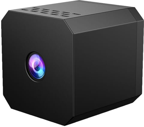 Cámara doméstica para exteriores, cámara inalámbrica de detección de movimiento, dispositivo inteligente versátil de 1 x 1 pulgada, diseño resistente a la intemperie, cámara de monitoreo nocturno para